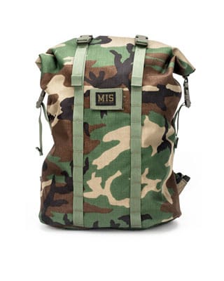 Roll Up Backpack - Woodland Camo