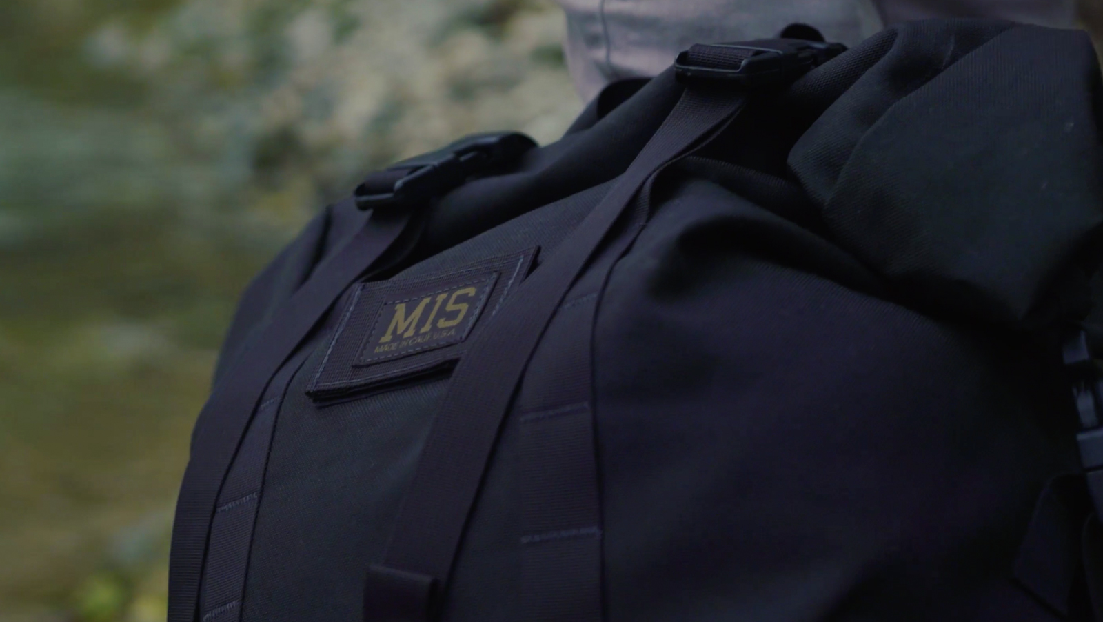 MIS MADE IN CALIF USA ロールトップ バックパック ブラック ROLL UP BACKPACK （ロールアップバックパック）MIS（エムアイエス